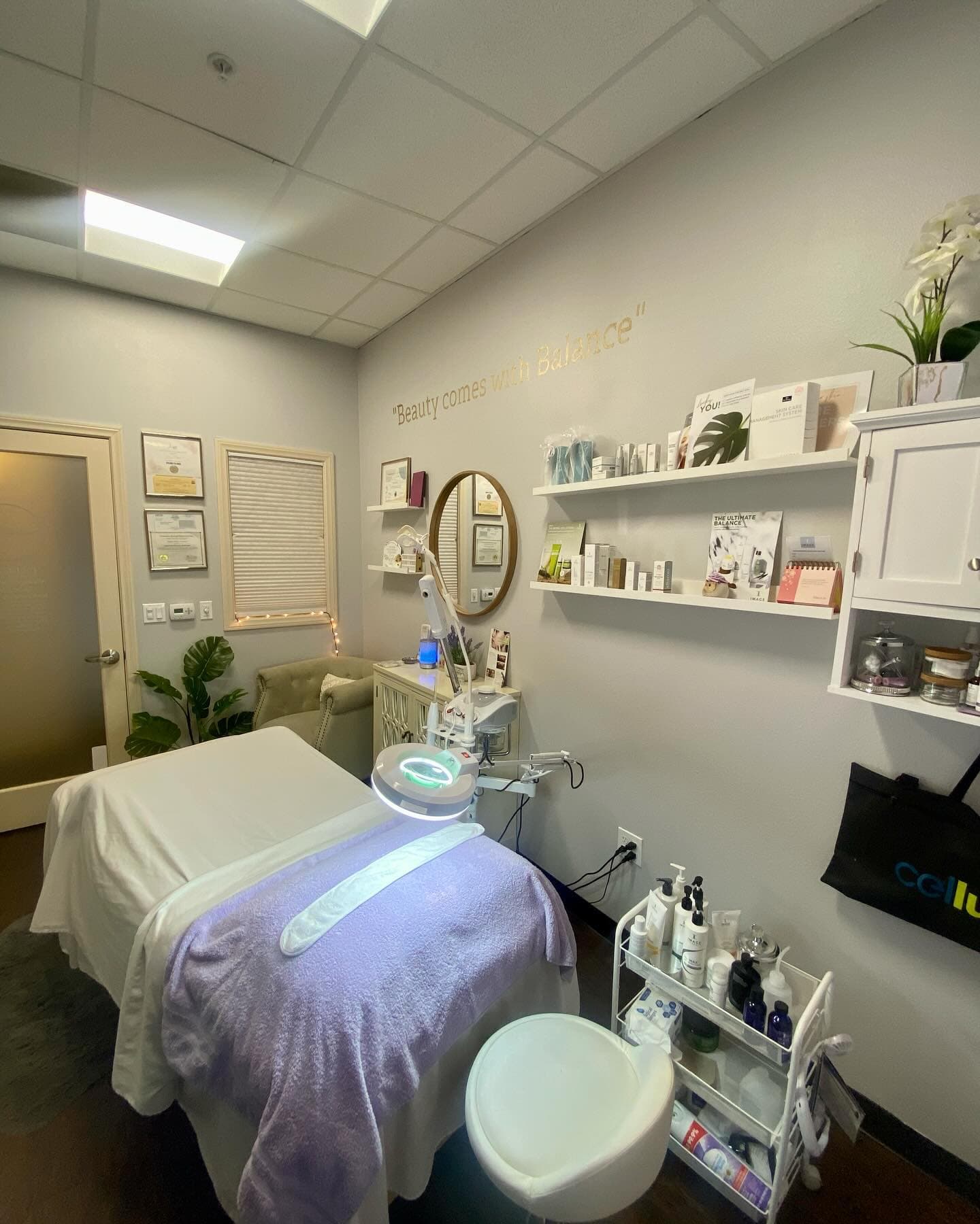 Treatment room at Beauty Balance by Jo